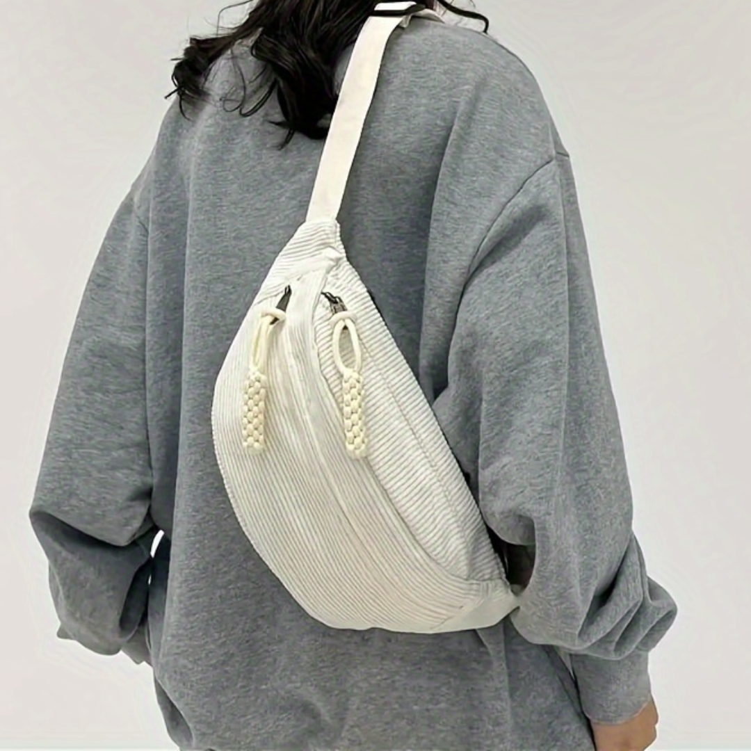 Matilde | Bolsa de Ombro Veludo Canelado