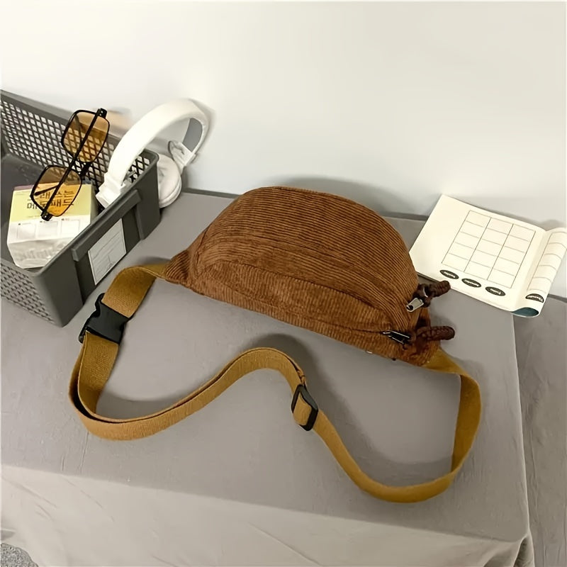 Matilde | Bolsa de Ombro Veludo Canelado