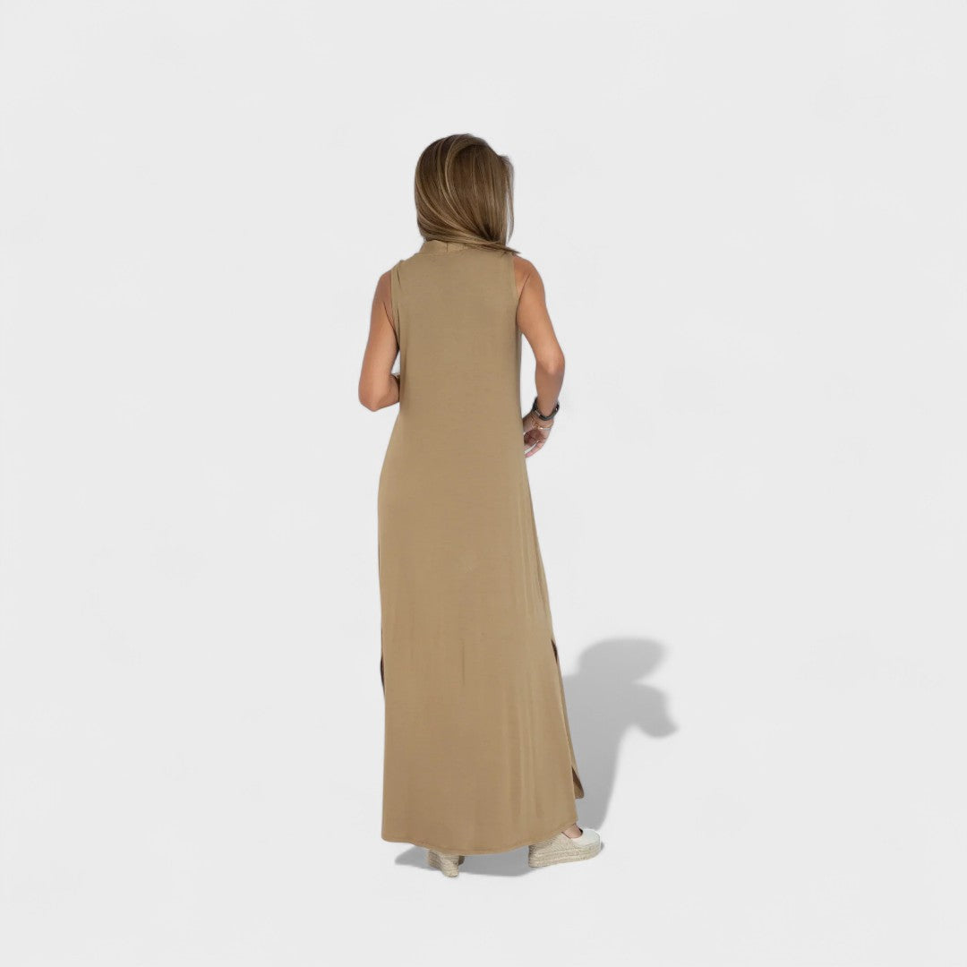 Filipa - Colete + Vestido Longo com Decote em V