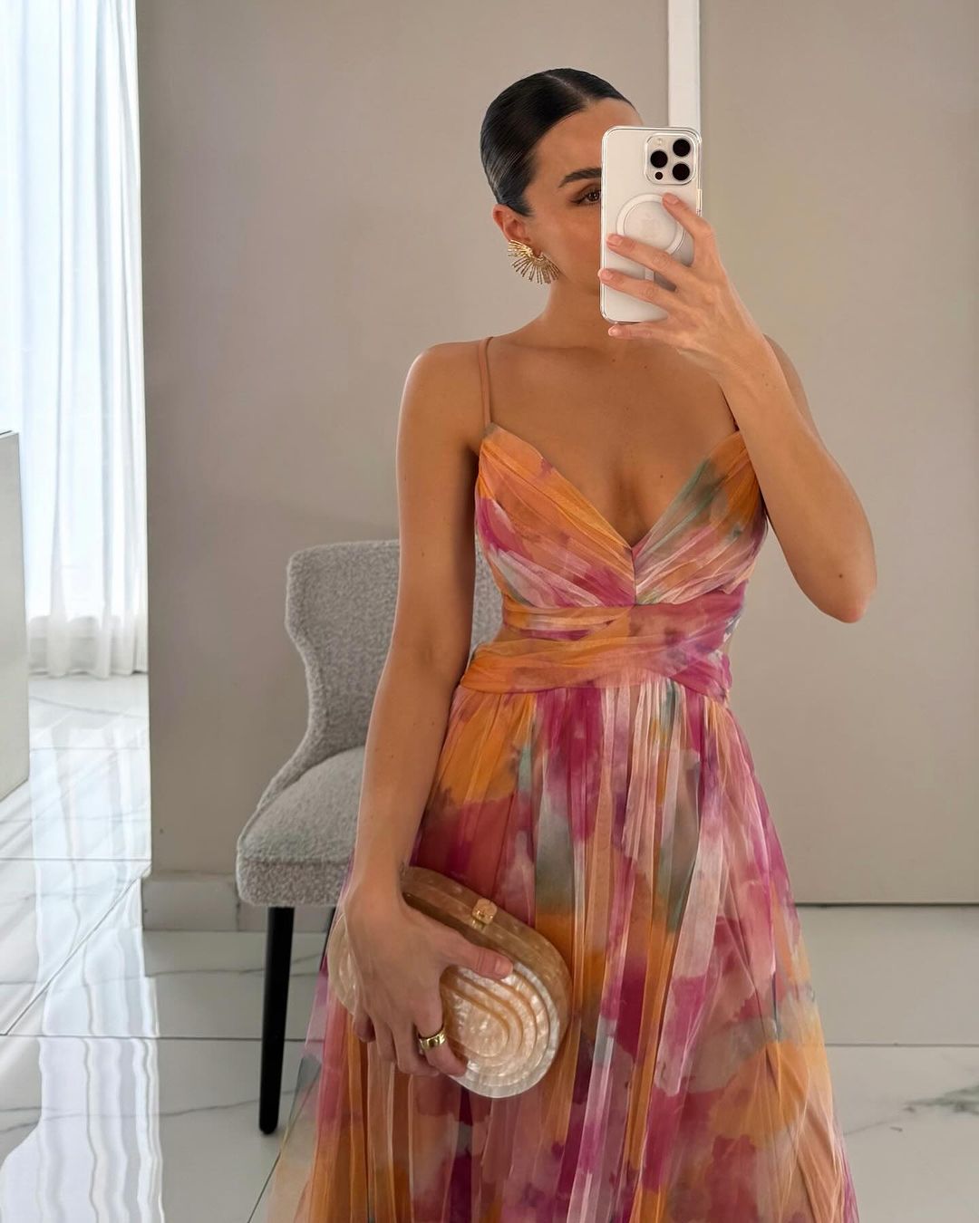 Adriana | Maxi-Vestido Encantador com Estampa Floral