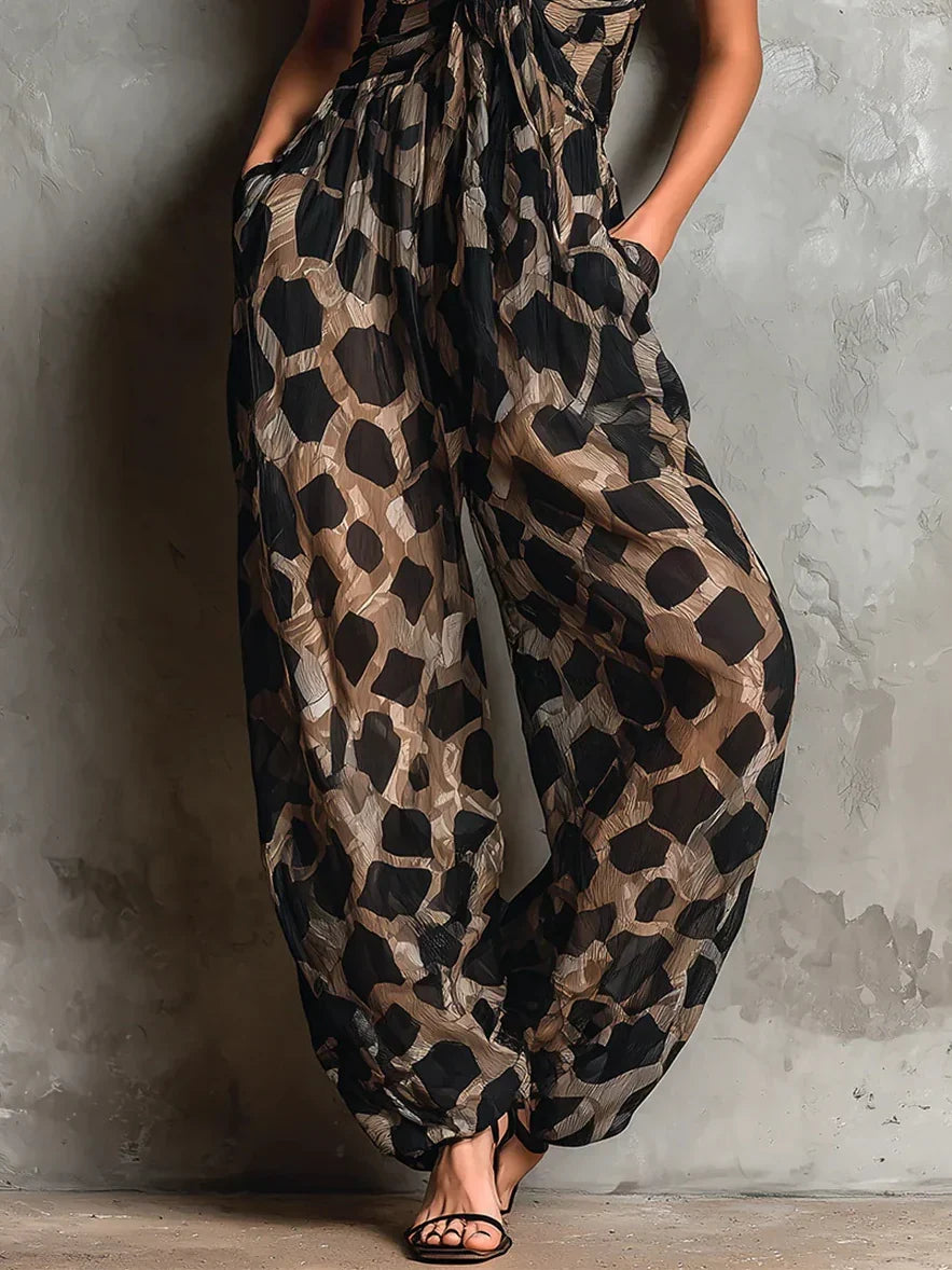 Benedita - Combinação Impressão Leopardo