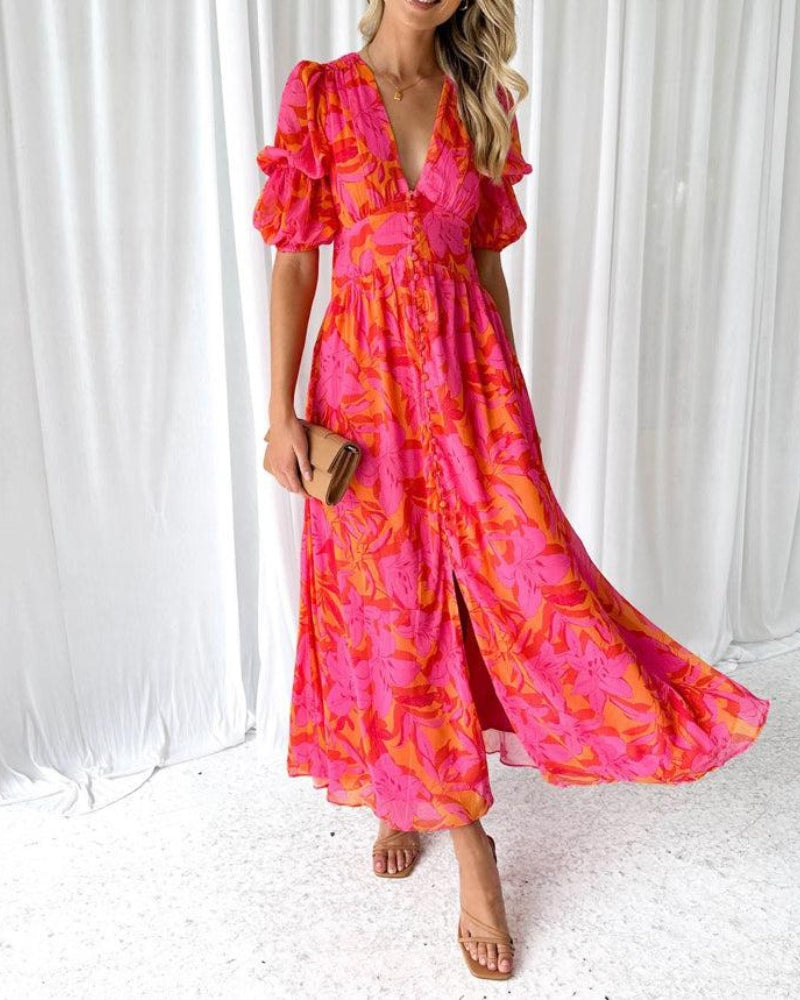 Francisca | Maxi Vestido Brilho Solar