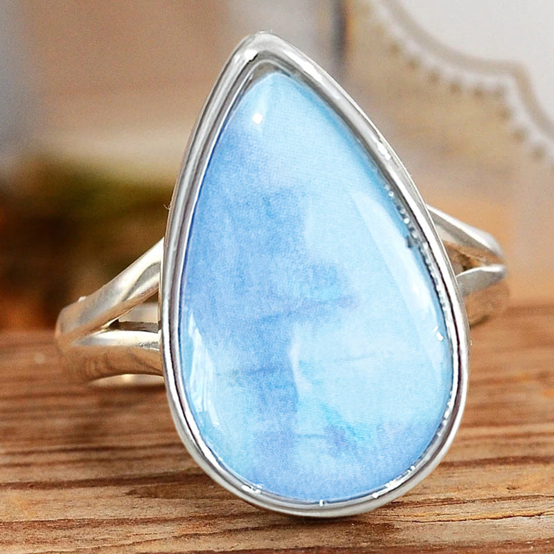 Aurora | Anel Gota Azul