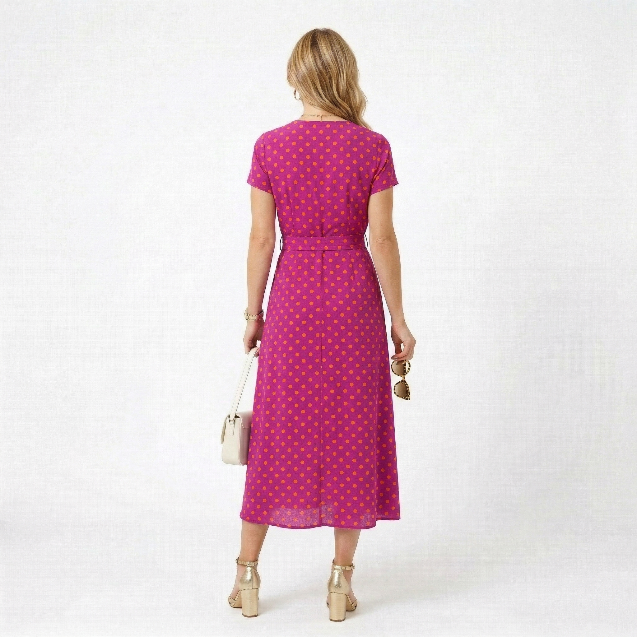Inês - Vestido Longo com Folhos Fluídos
