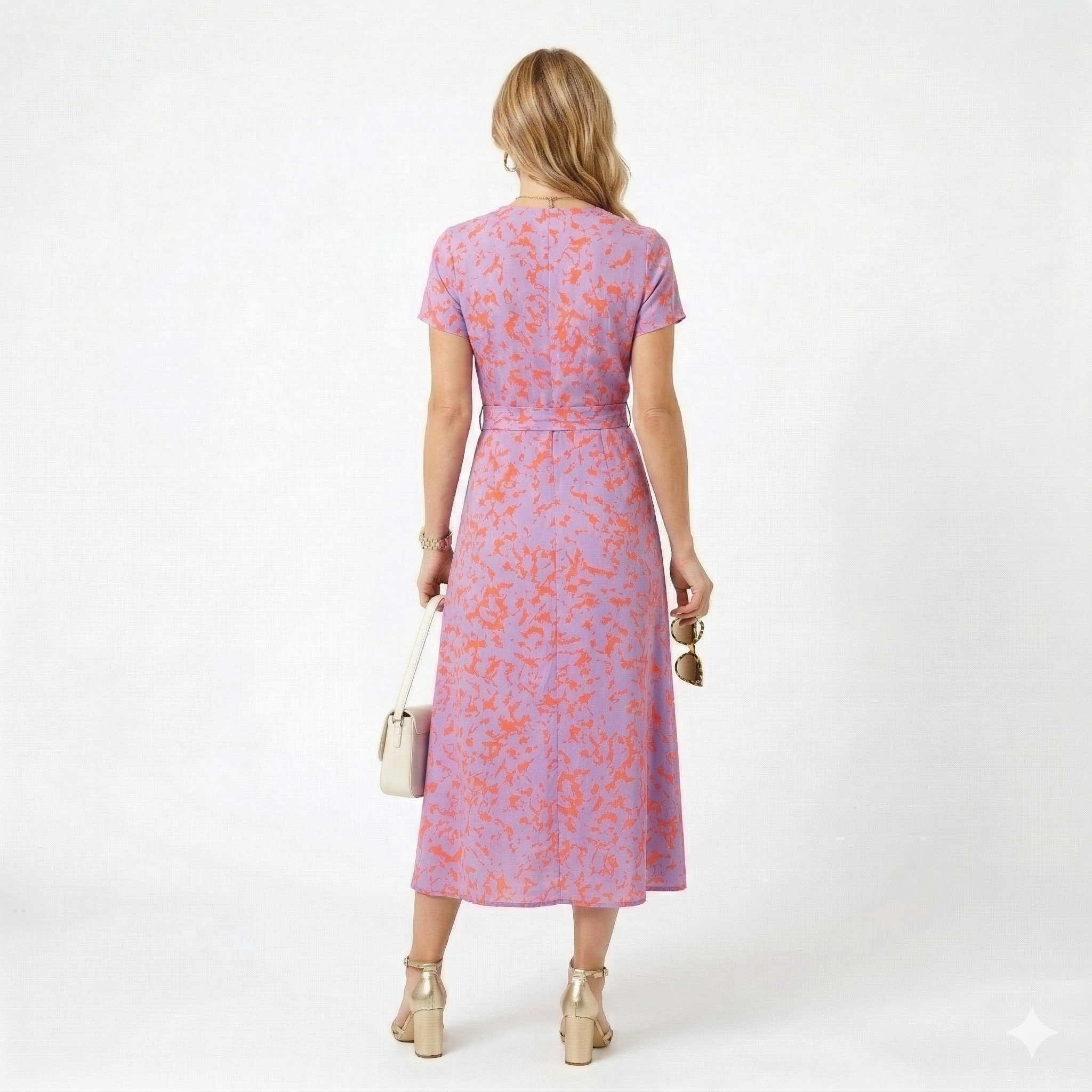 Inês - Vestido Longo com Folhos Fluídos