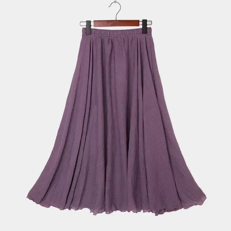 Saia Elegante de Cintura Alta