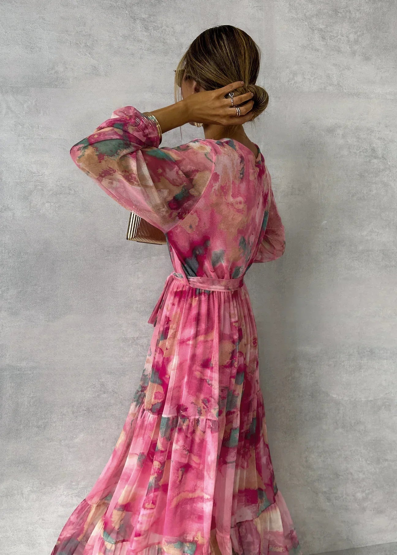 Sara | Vestido envolvente com estampa floral