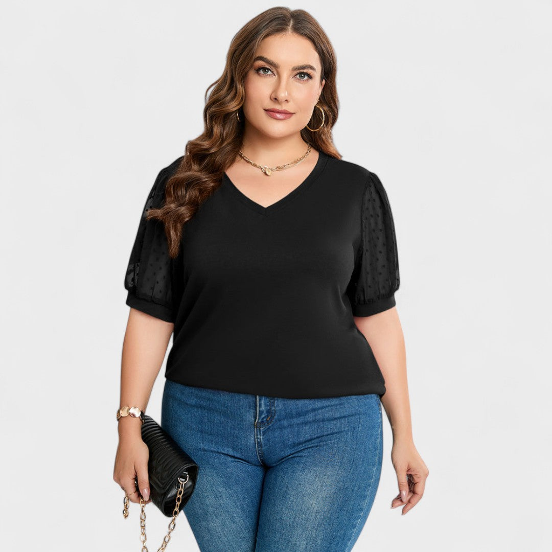 Carolina - Top Elegante com Decote em V