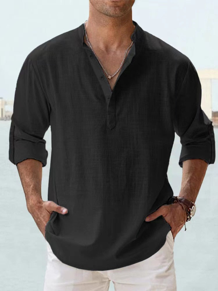 Tiago | Camisa respirável em linho