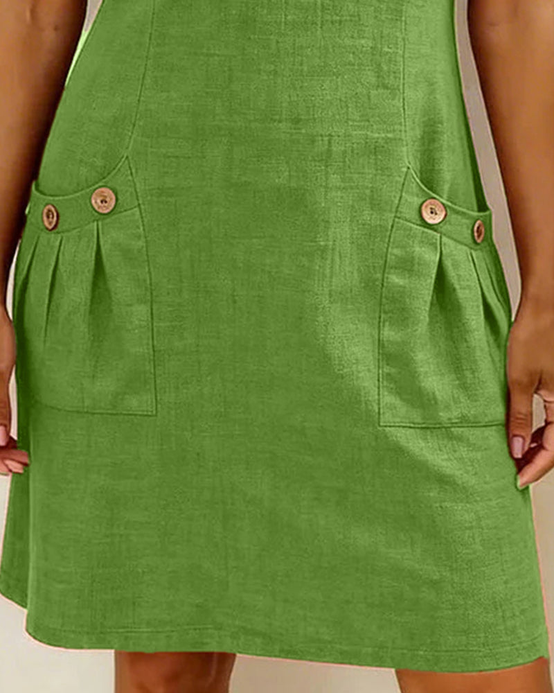 Cláudia | Vestido de algodão com fecho de correr