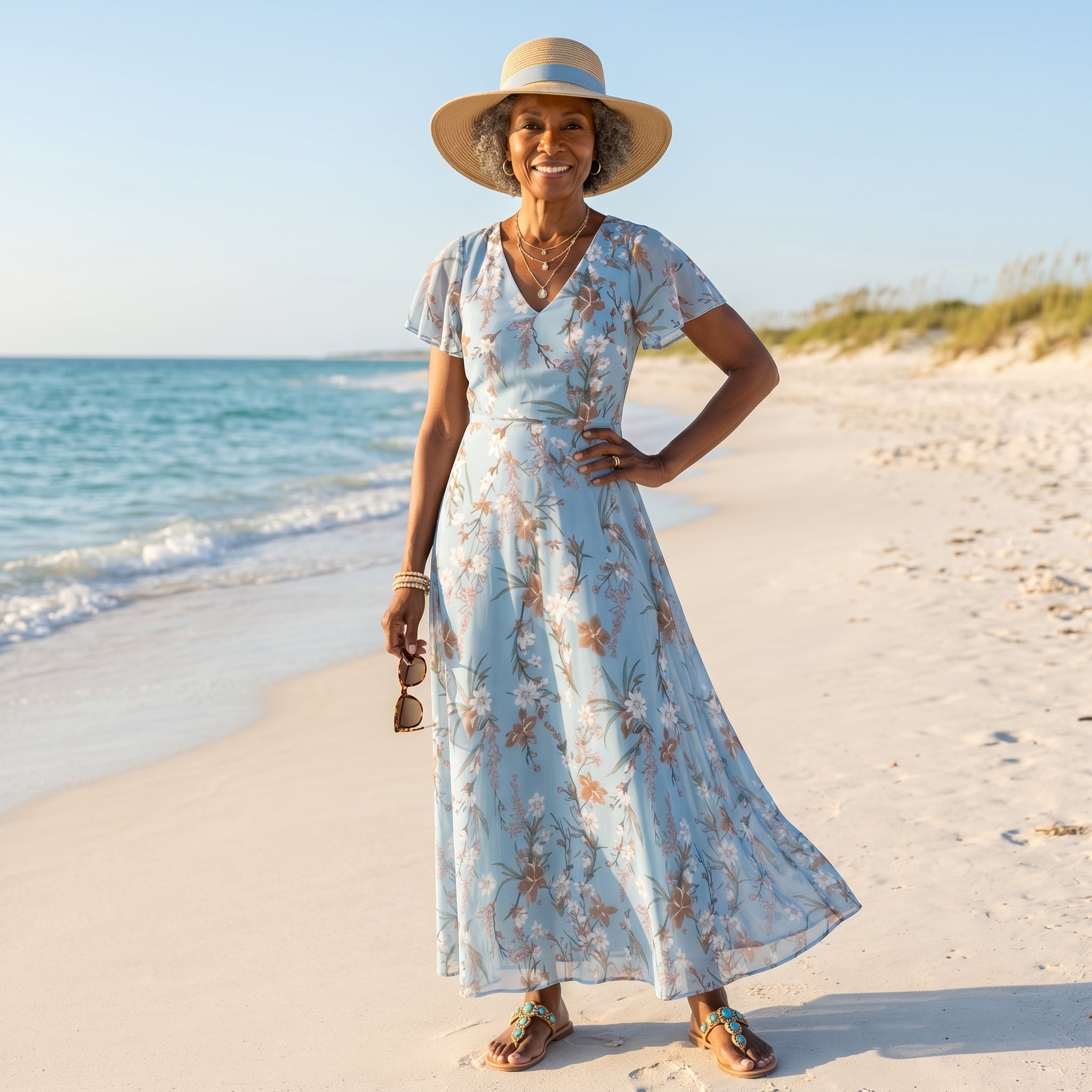 Andreia - Vestido Longo Floral