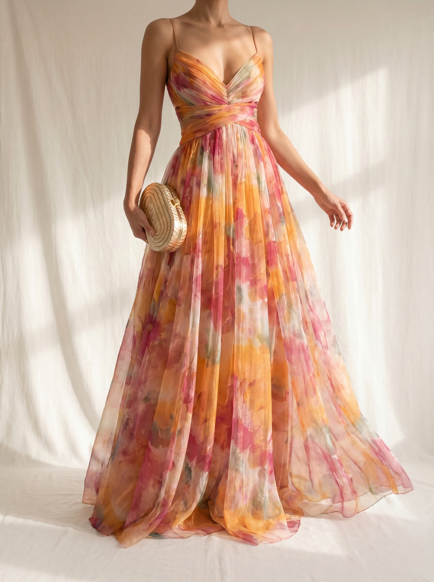 Adriana | Maxi-Vestido Encantador com Estampa Floral