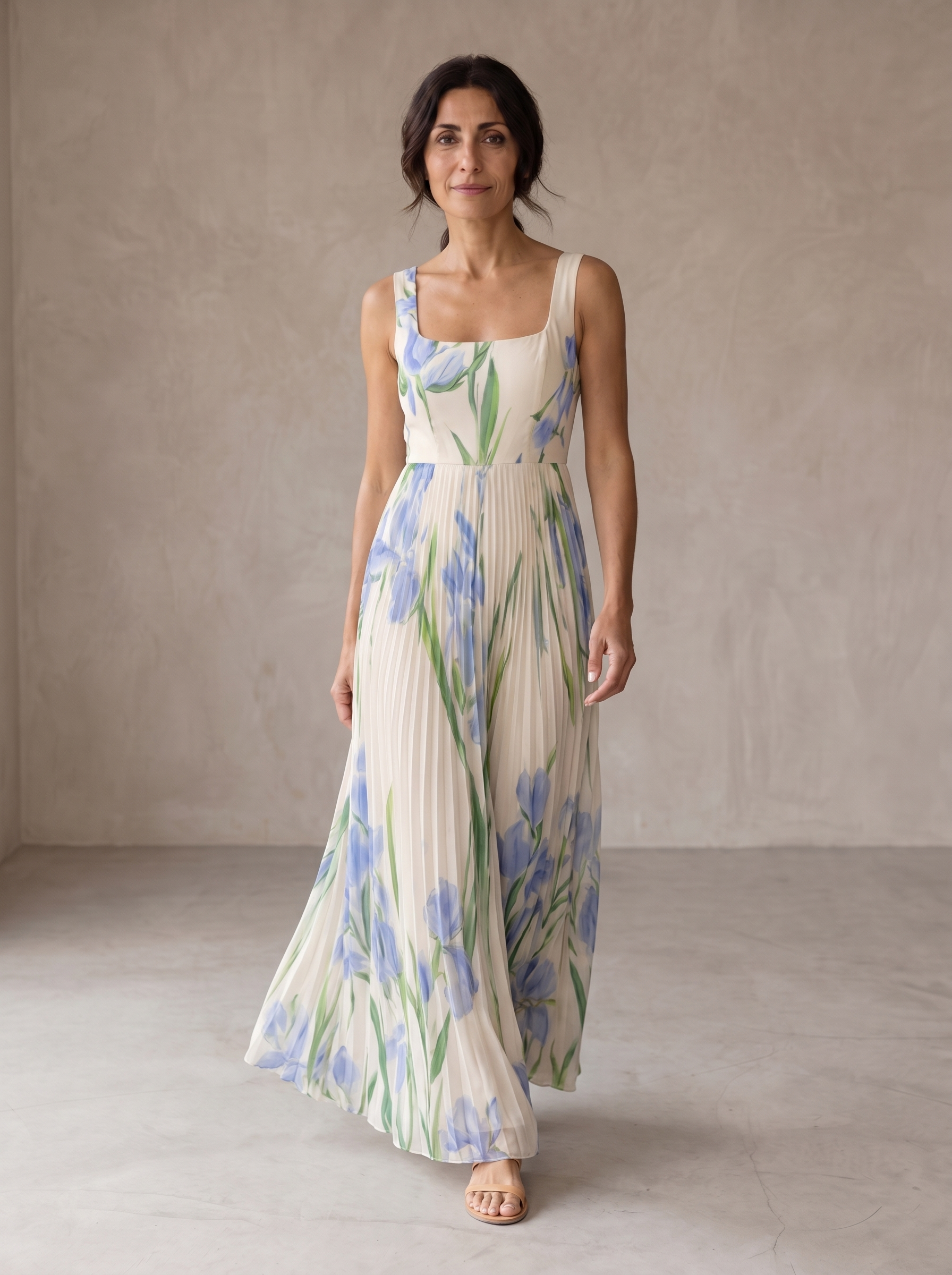 Cláudia | Vestido Maxi A-Line Floral