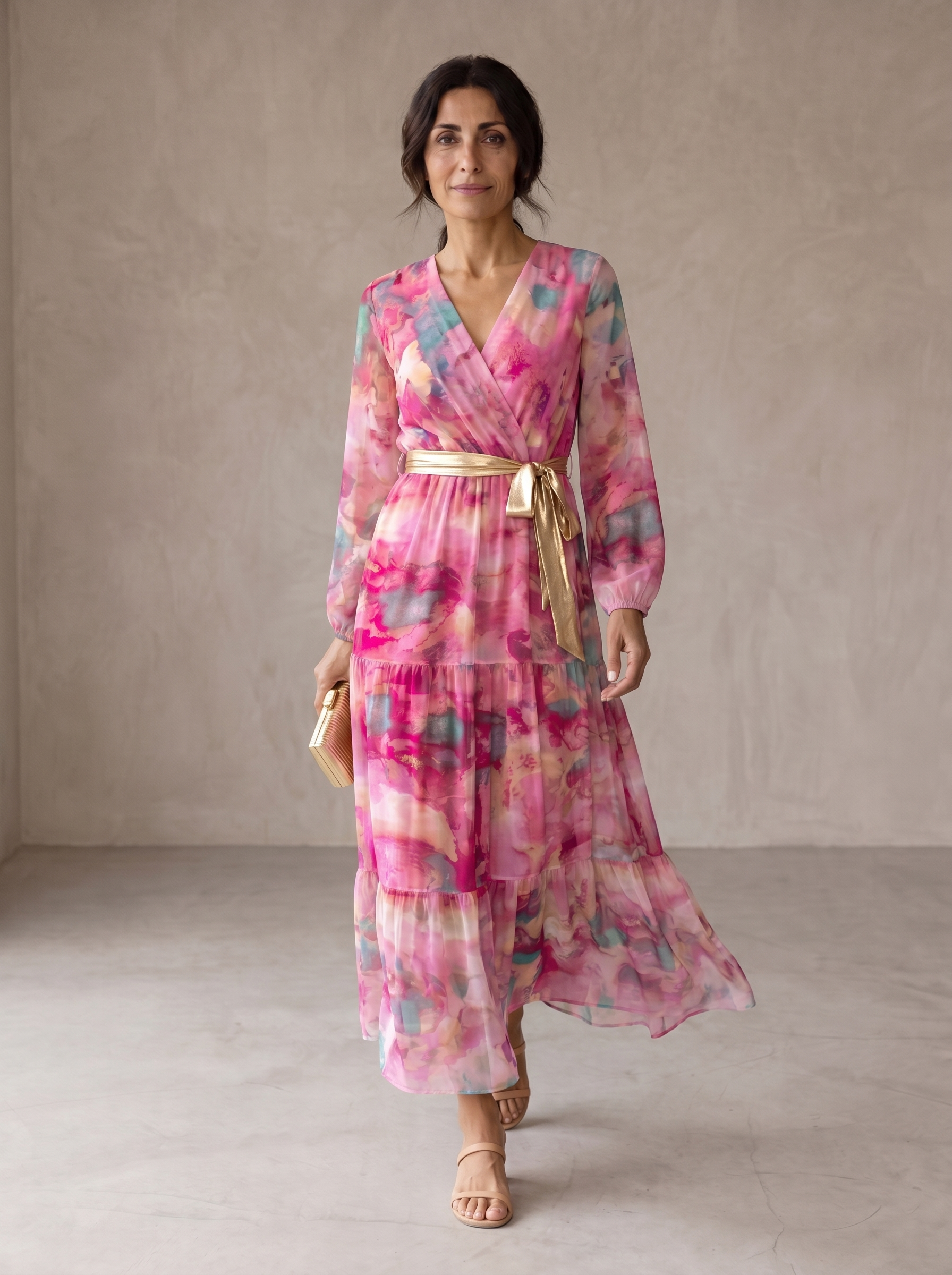 Sara | Vestido envolvente com estampa floral