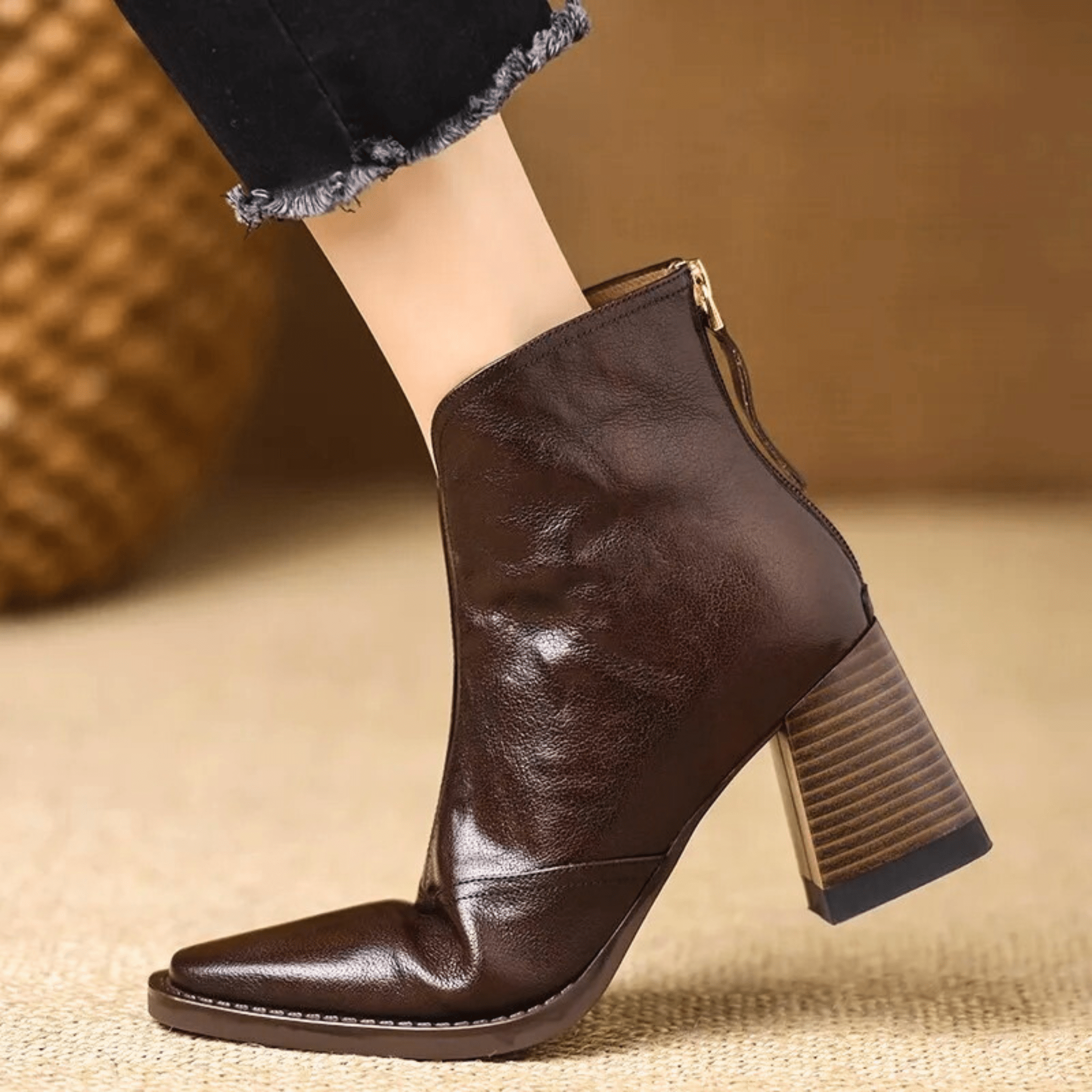 Cláudia | Botins de Luxo com Salto Médio