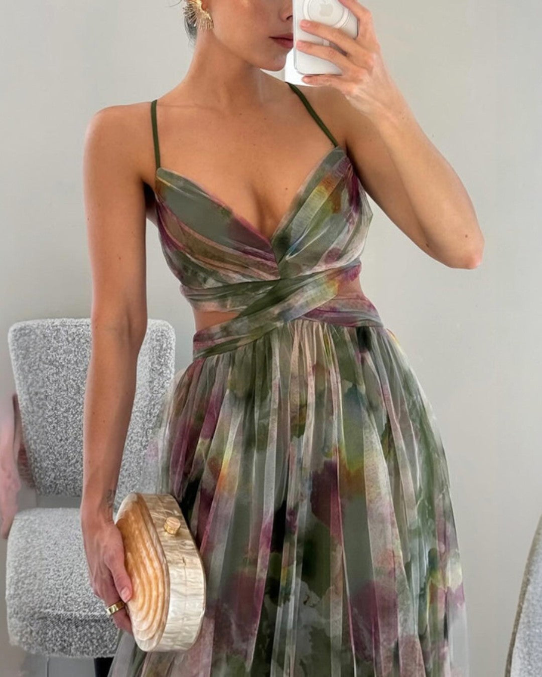 Adriana | Maxi-Vestido Encantador com Estampa Floral
