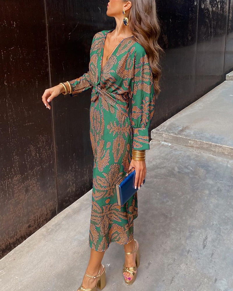 Margarida | Vestido Midi Elegância Florida