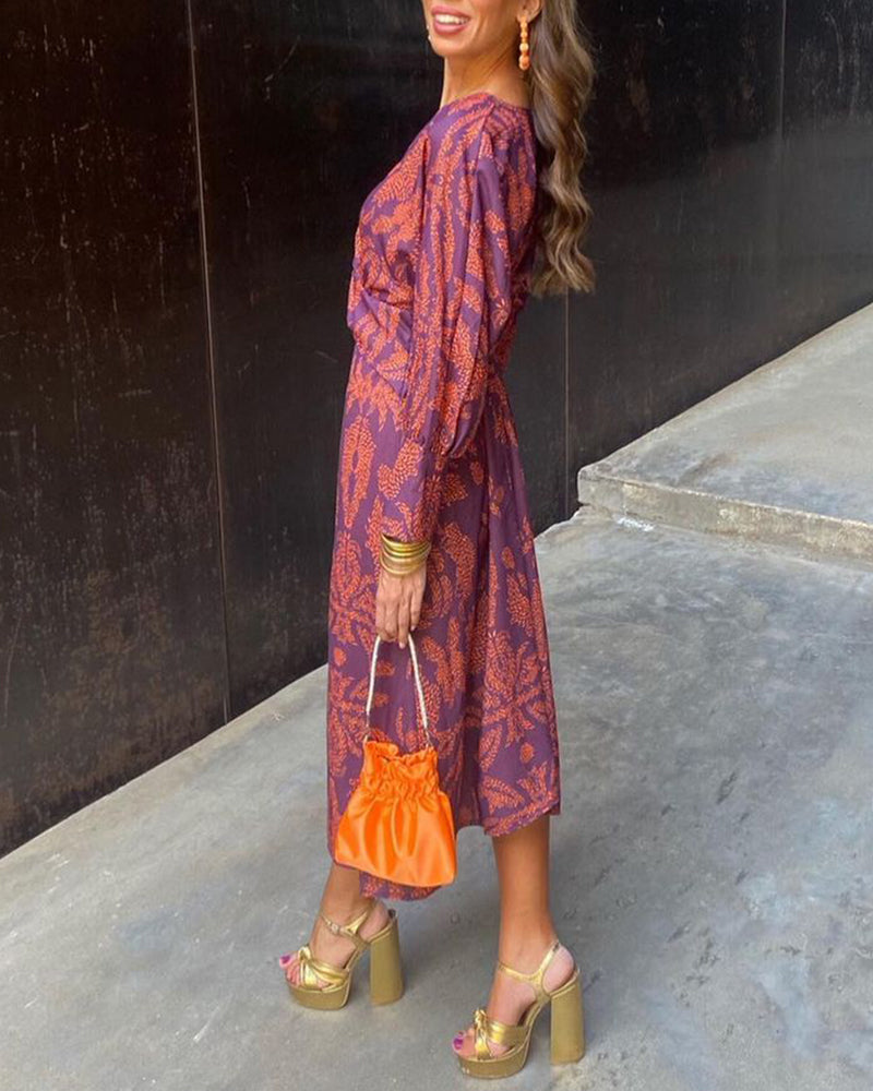 Margarida | Vestido Midi Elegância Florida