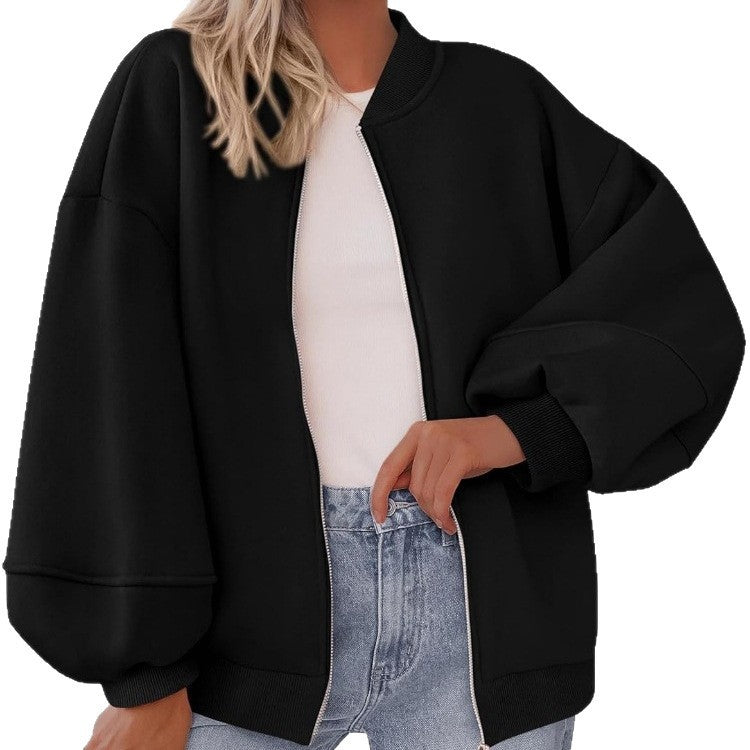 Matilde | Sweatshirt com Fecho e Manga Comprida