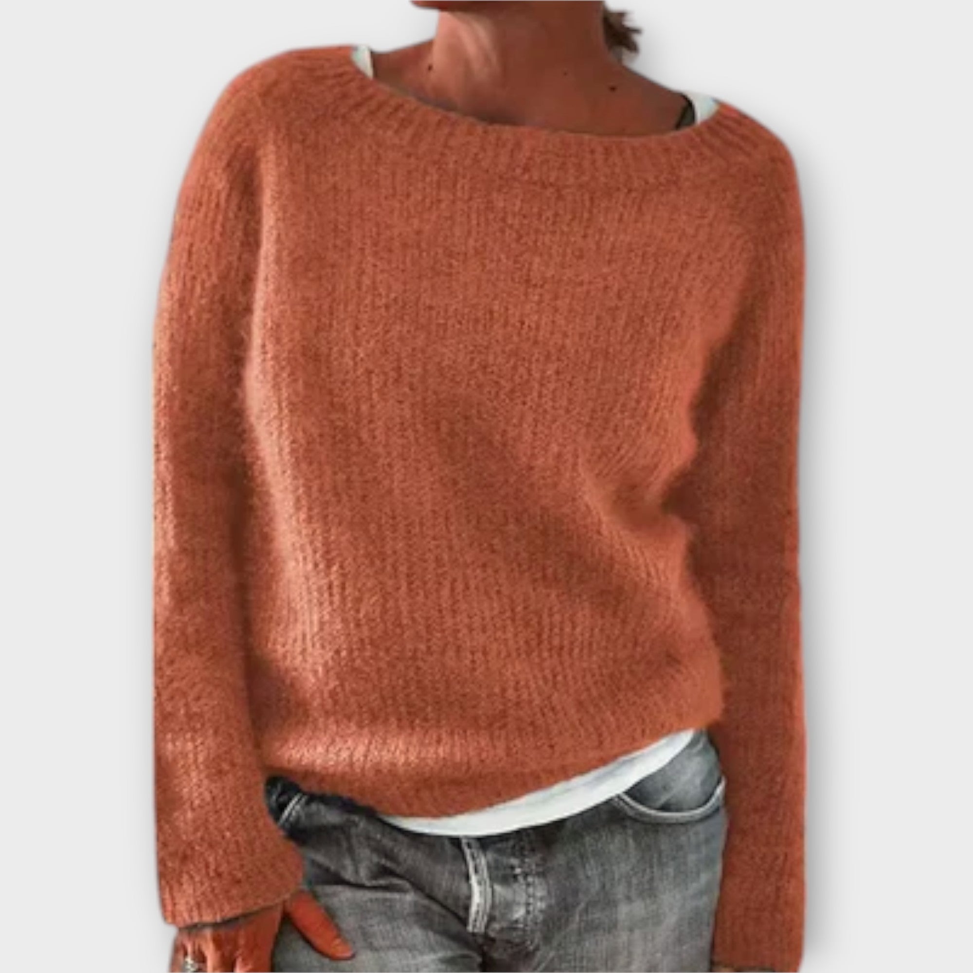 Bruna – camisola de malha de cor única