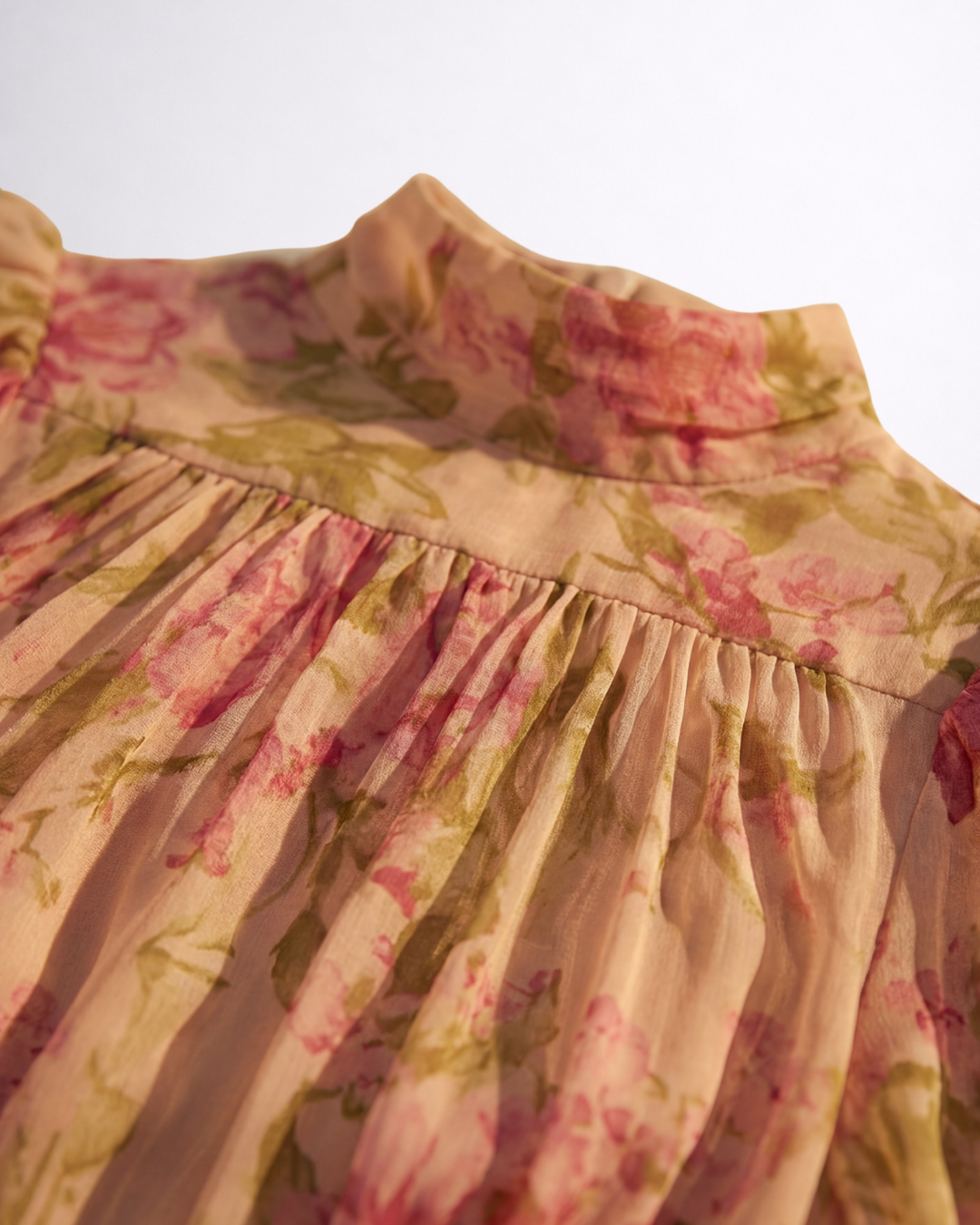 Joana | Vestido Longo Floral em Chiffon