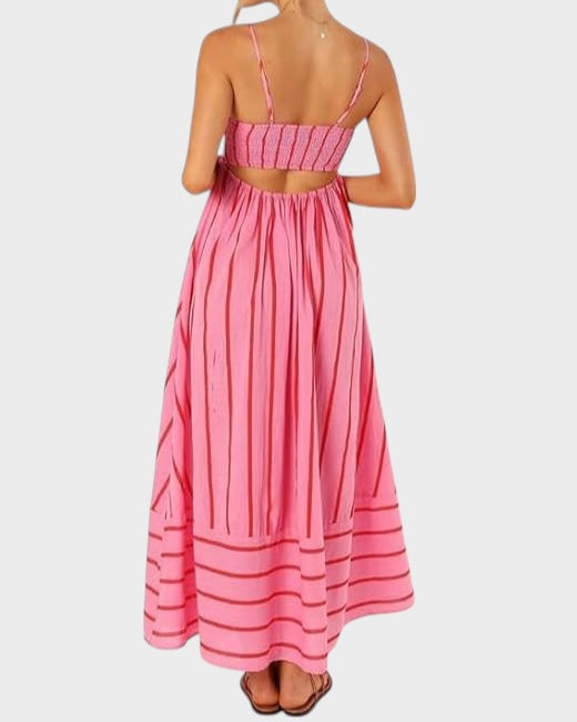 Camila - Vestido Listrado Fresco