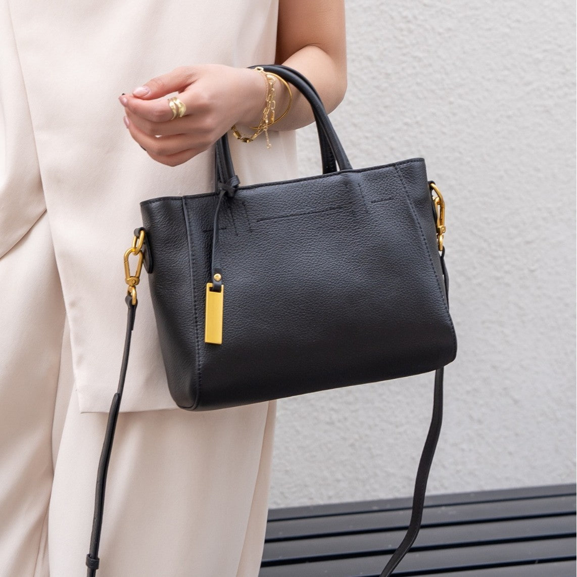 Sofia | Bolsa Clássica de Couro Autêntico