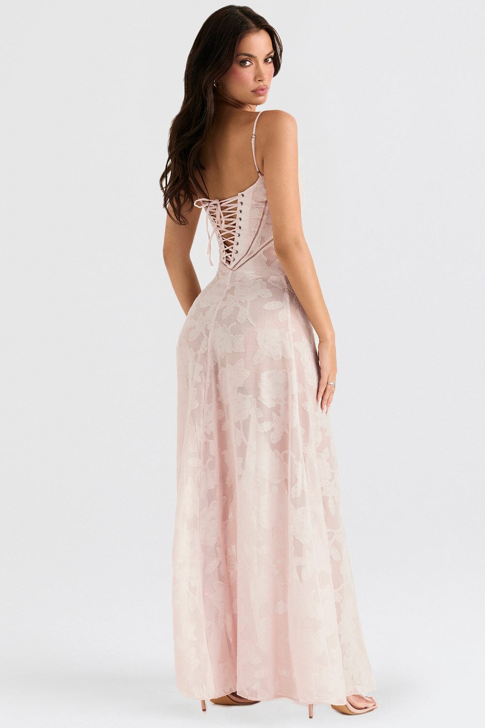 Serena - Vestido longo elegante para casamentos e eventos