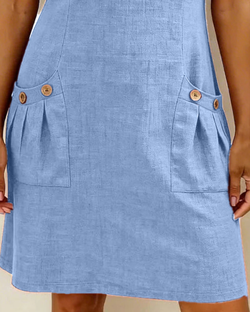 Cláudia | Vestido de algodão com fecho de correr