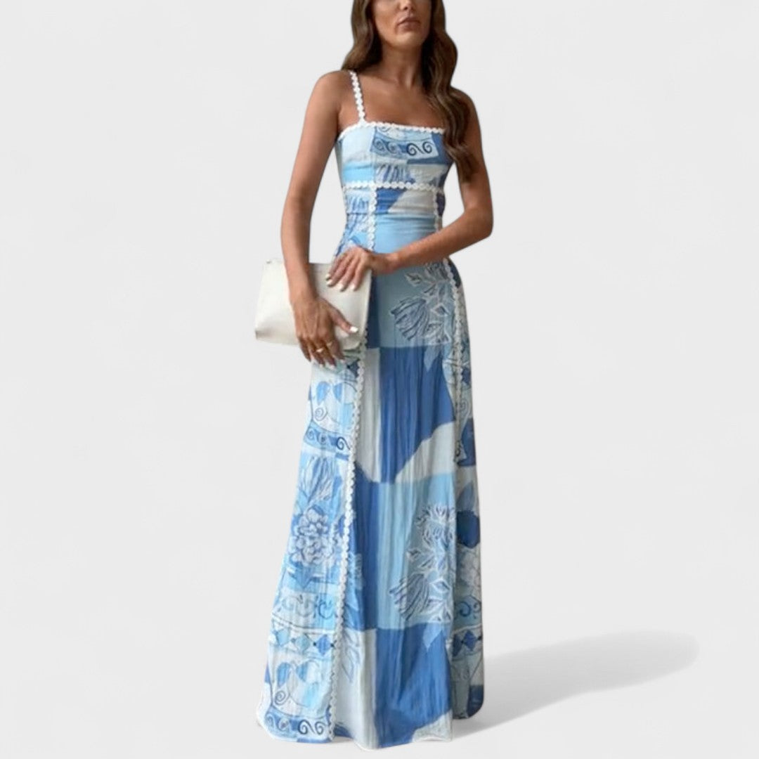 Marta - Vestido Longo Brisa Azul