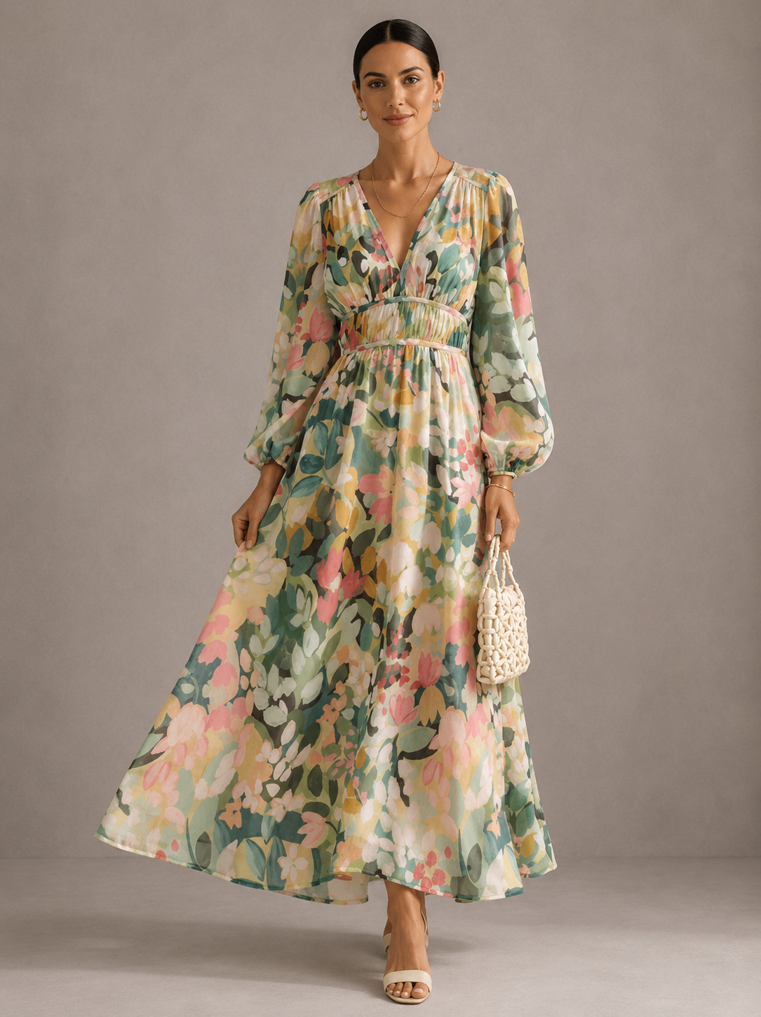 Leonor | Vestido Feminino com Estampa Floral