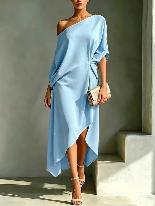 Francisca – Vestido elegante assimétrico