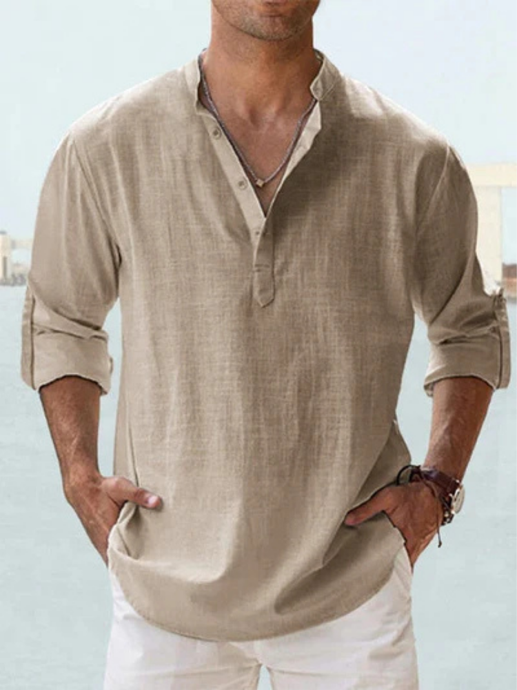 Tiago | Camisa respirável em linho