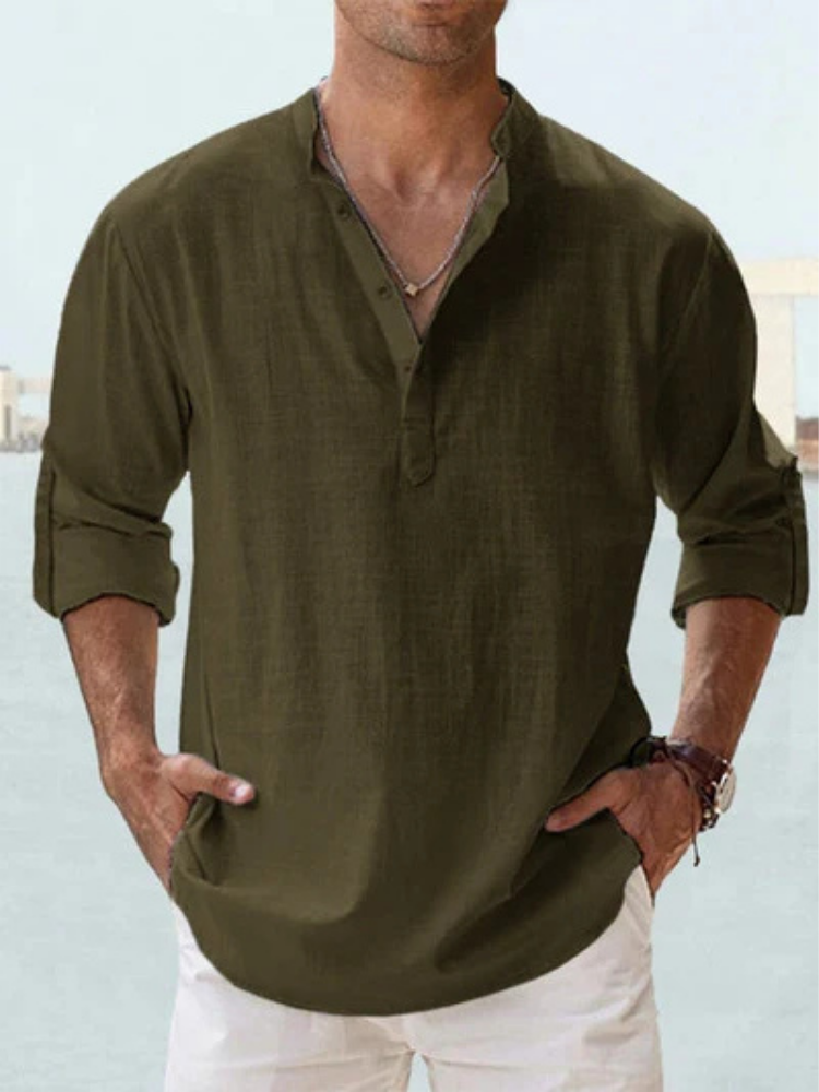 Tiago | Camisa respirável em linho