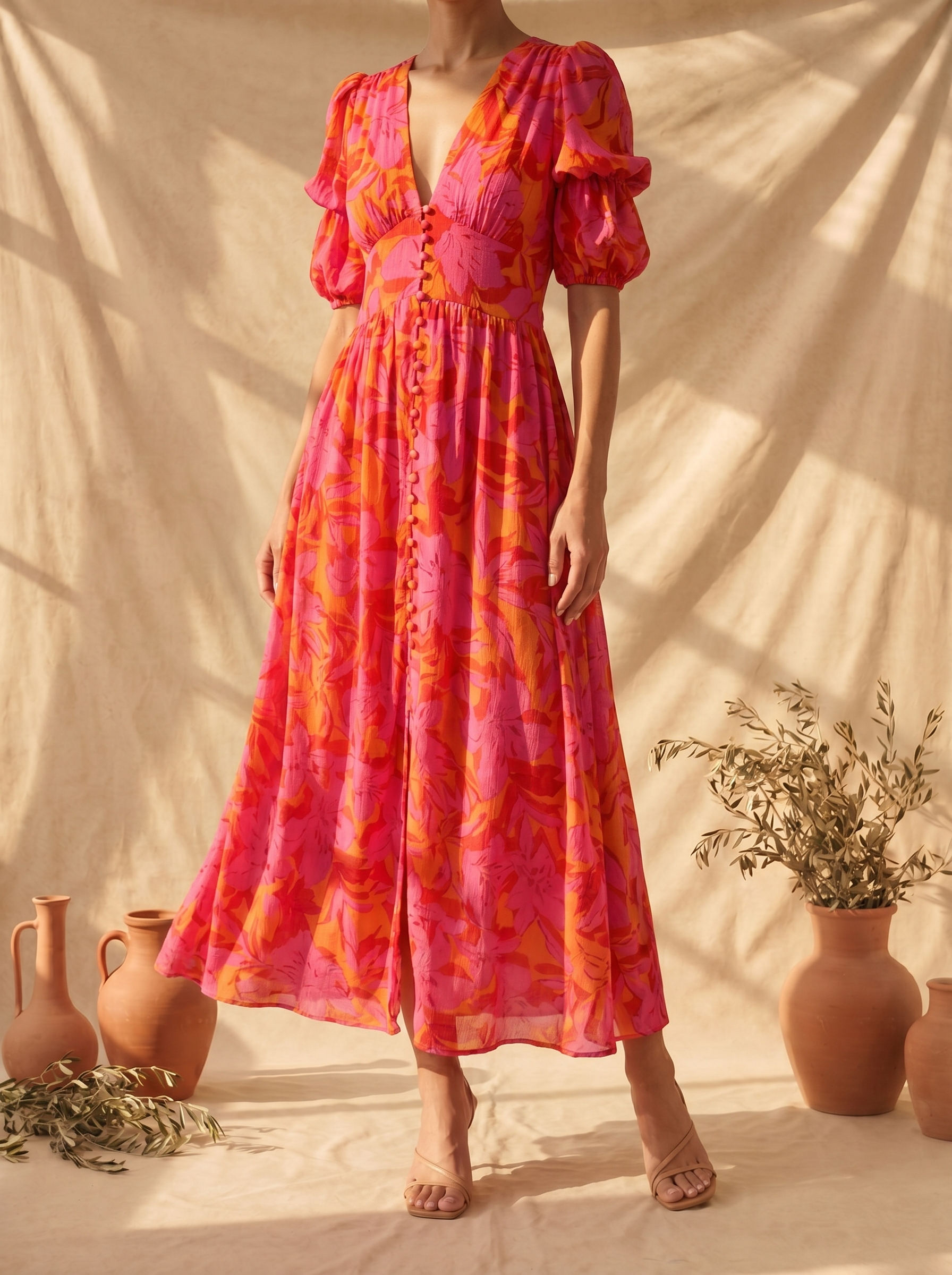Francisca | Maxi Vestido Brilho Solar