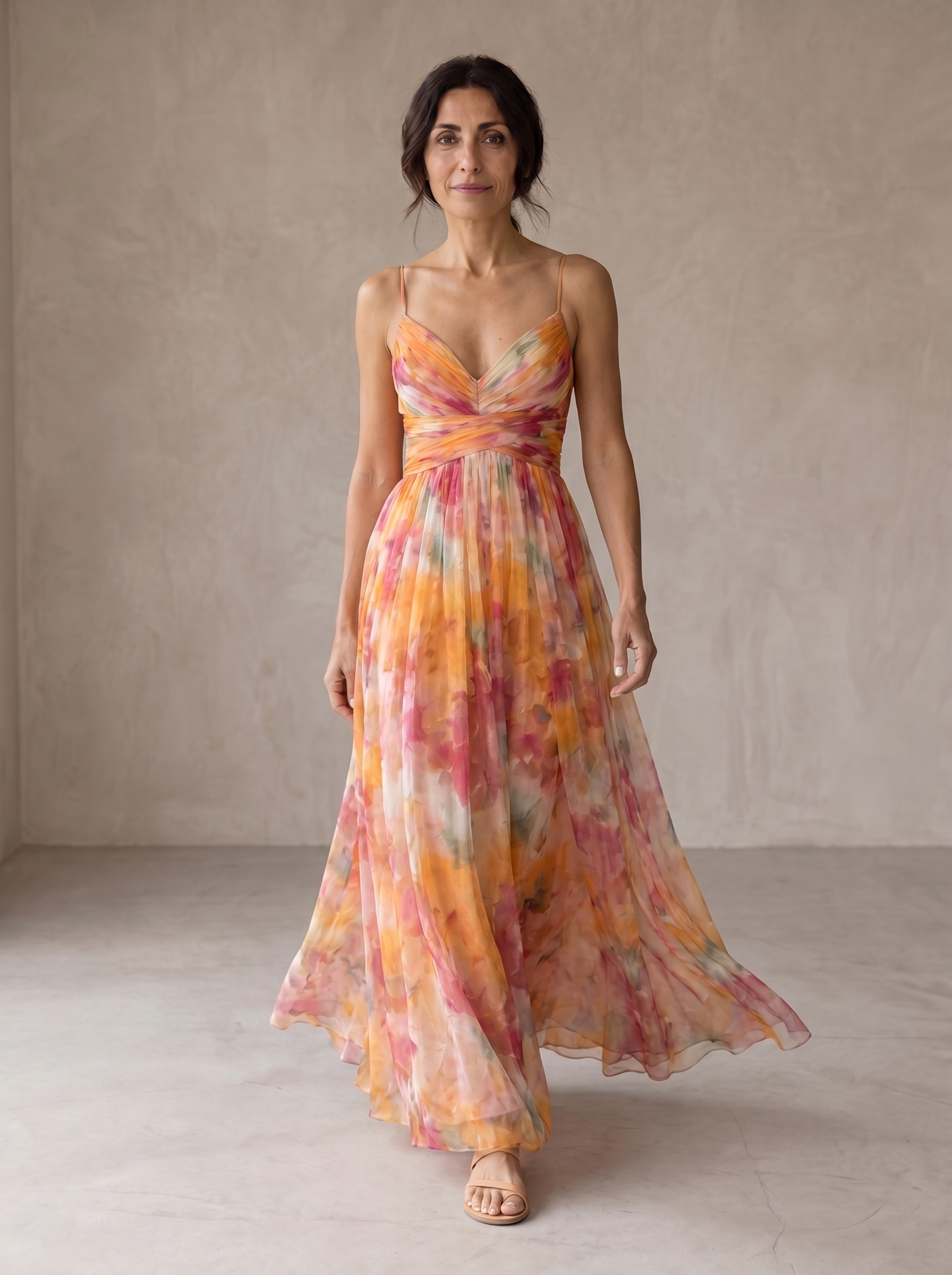 Adriana | Maxi-Vestido Encantador com Estampa Floral