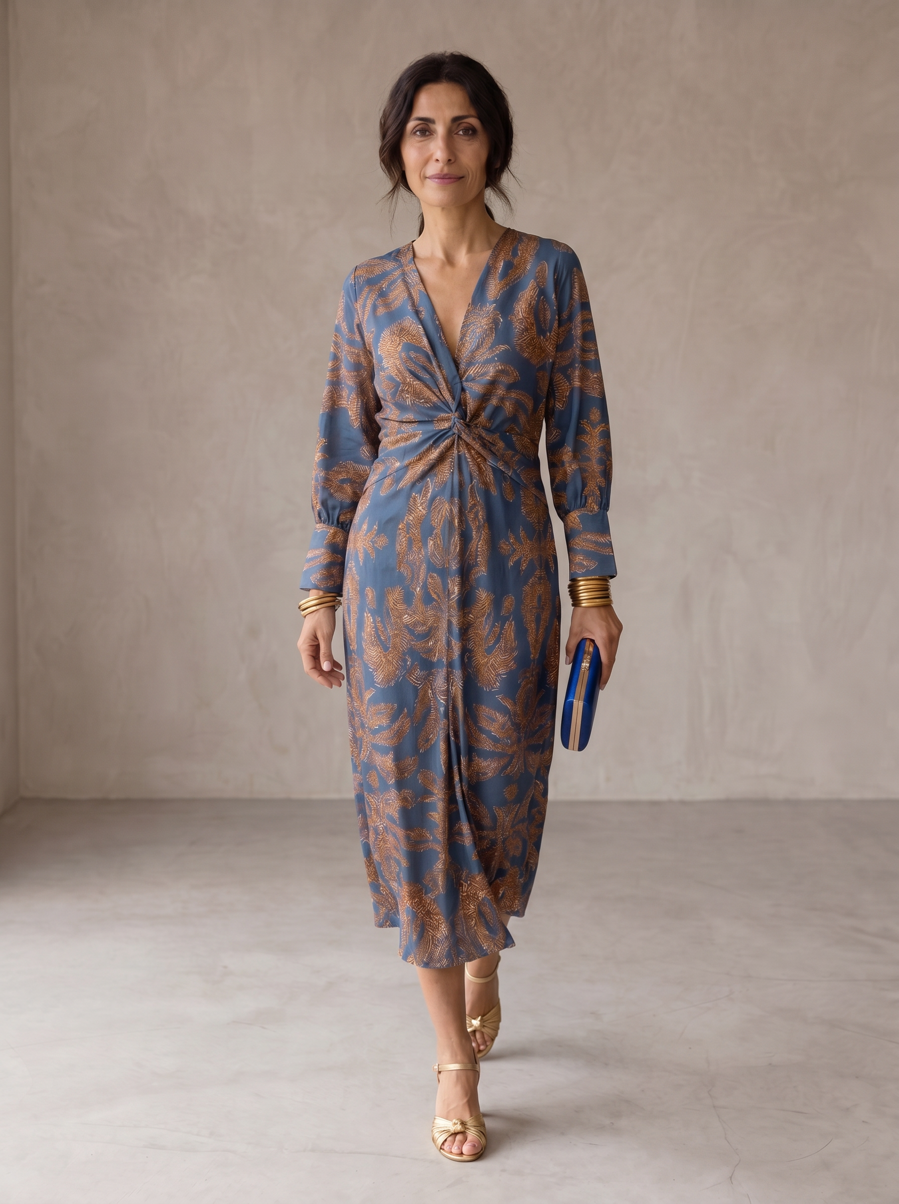 Margarida | Vestido Midi Elegância Florida