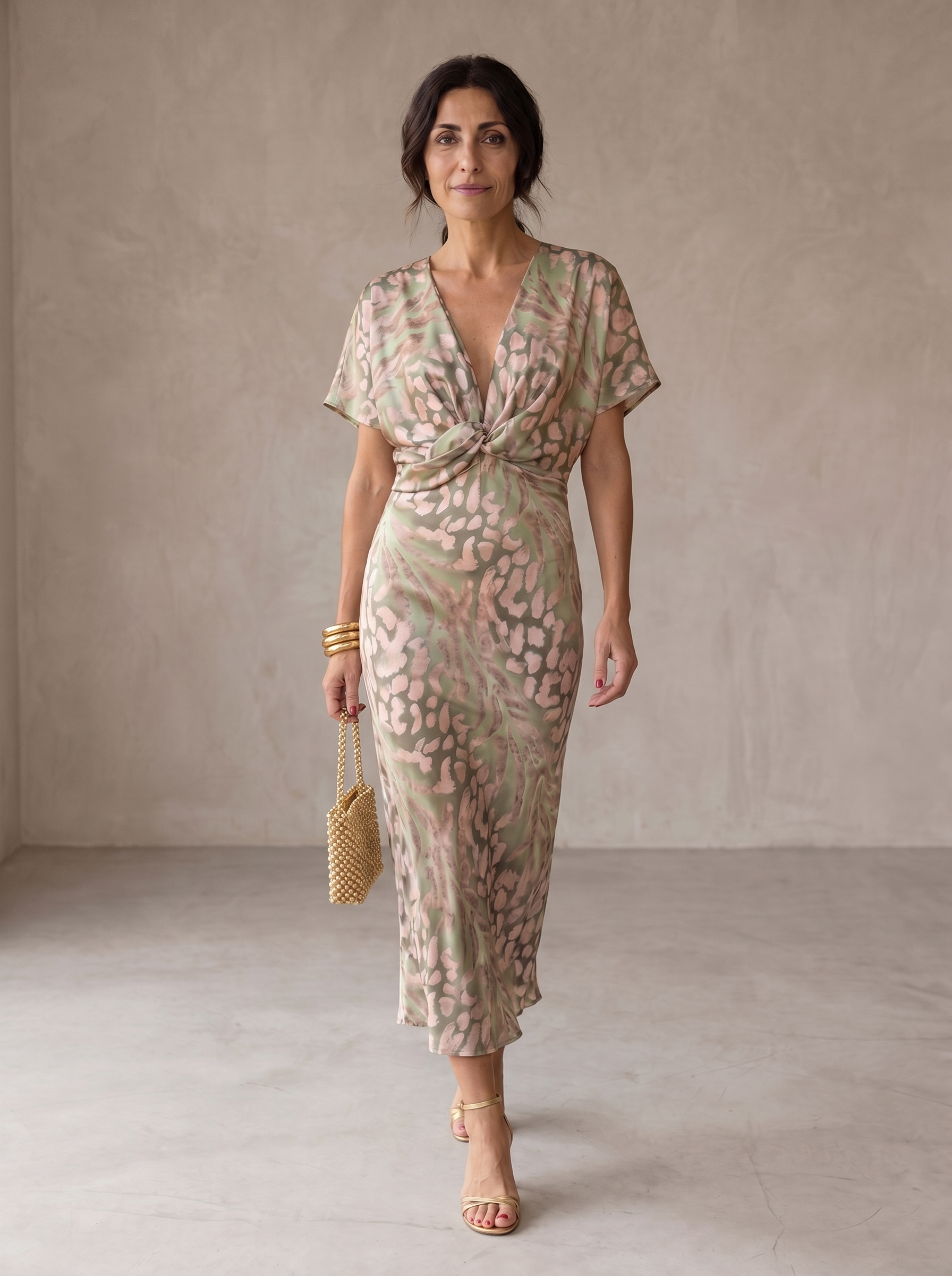 Vitória | Vestido elegante em tecido leve e fluido