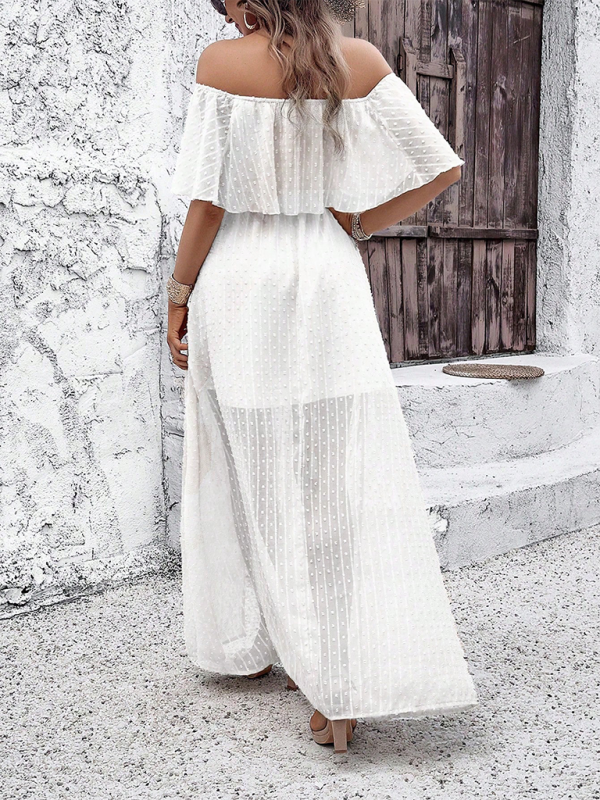 Beatriz - Vestido maxi com ombros à mostra