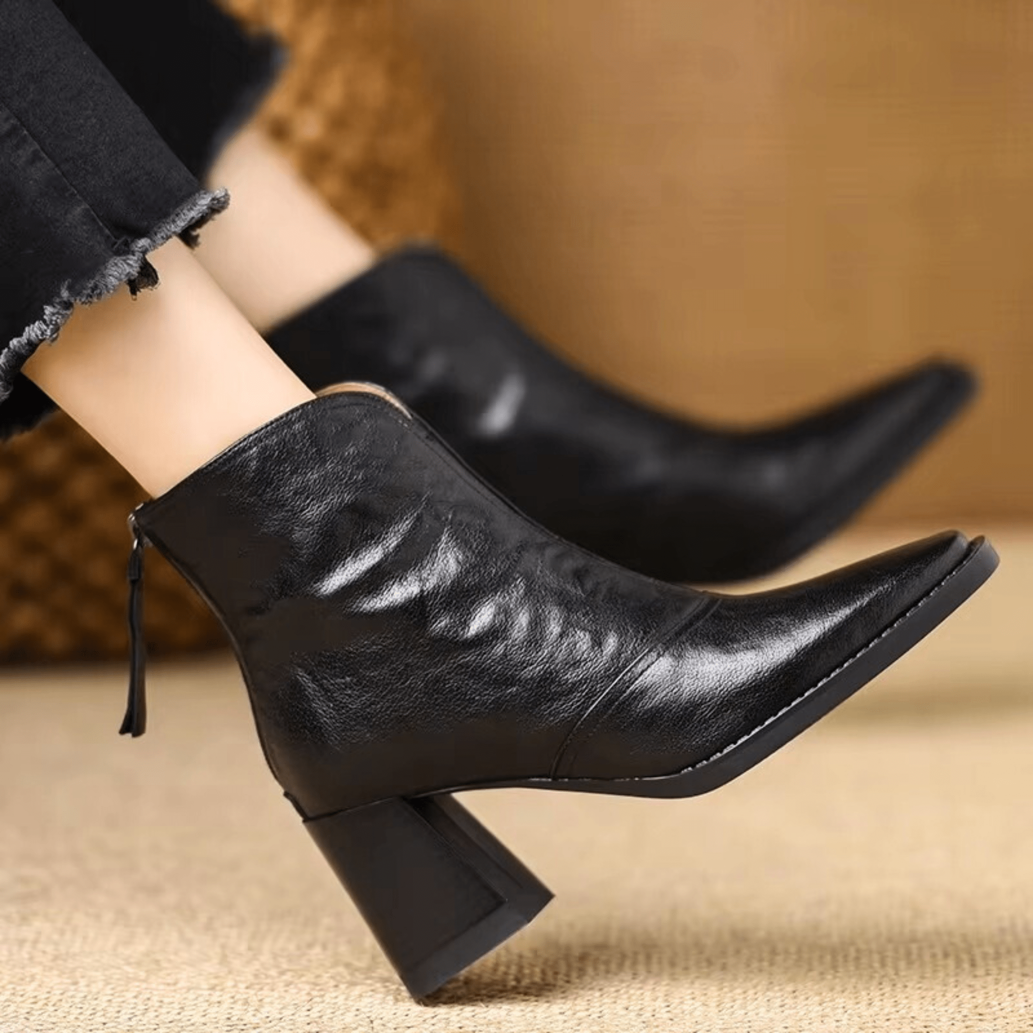 Cláudia | Botins de Luxo com Salto Médio