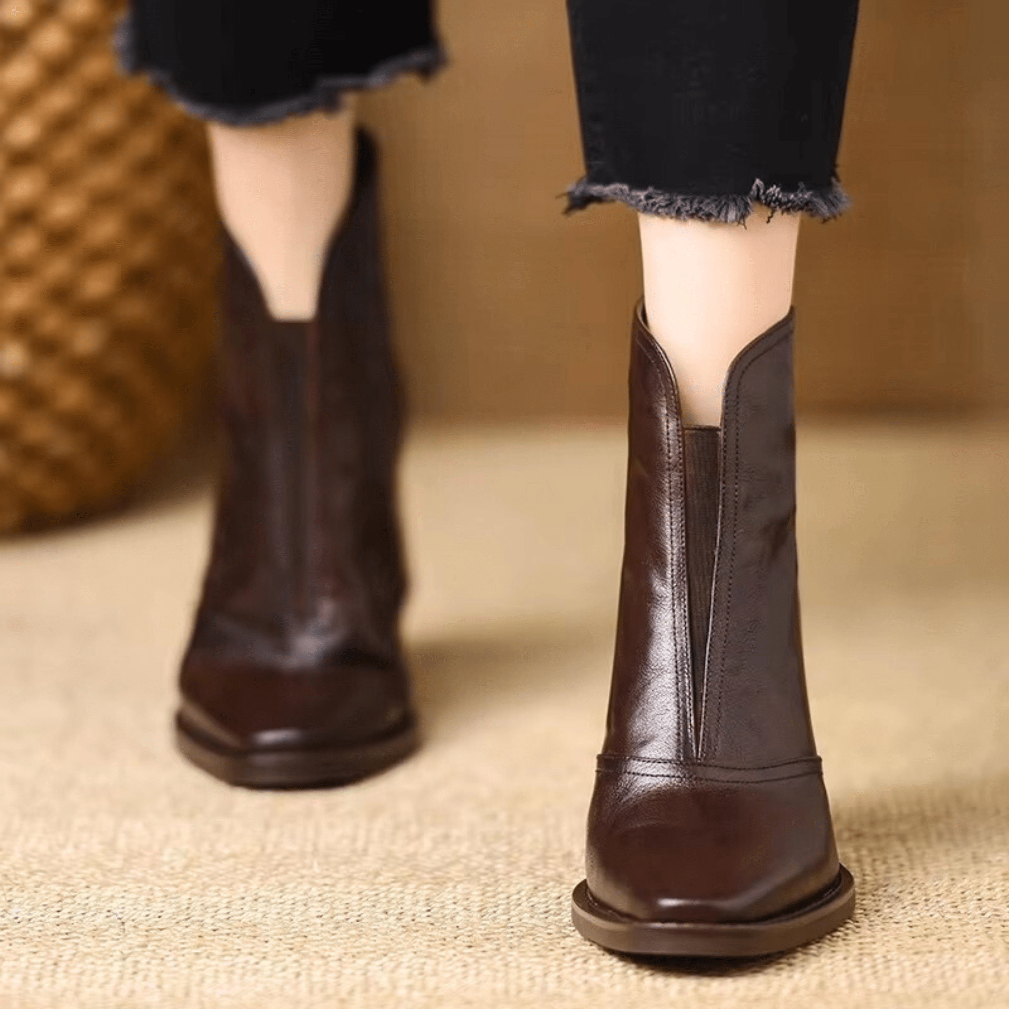 Cláudia | Botins de Luxo com Salto Médio